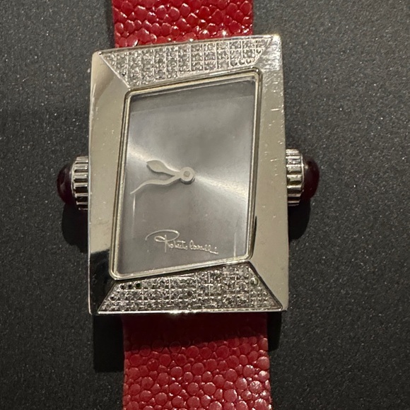 Roberto Cavalli Red and Silver Watch main image 12